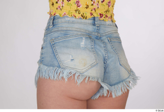 Lilly Bella blue jeans shorts casual dressed hips 0004.jpg